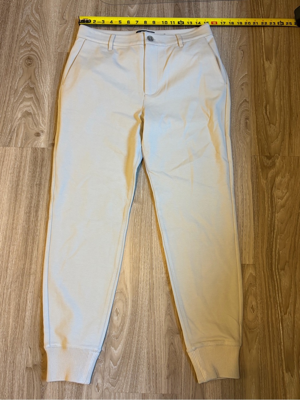 PAIGE Women's London Jogger Pants Fresh Oyster Size 30
